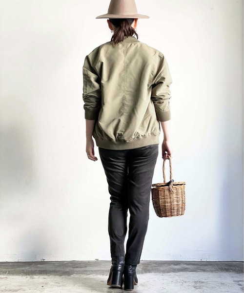 「COMMON WARE」 「HALHAM」ブルゾン M カーキ レディース_画像8