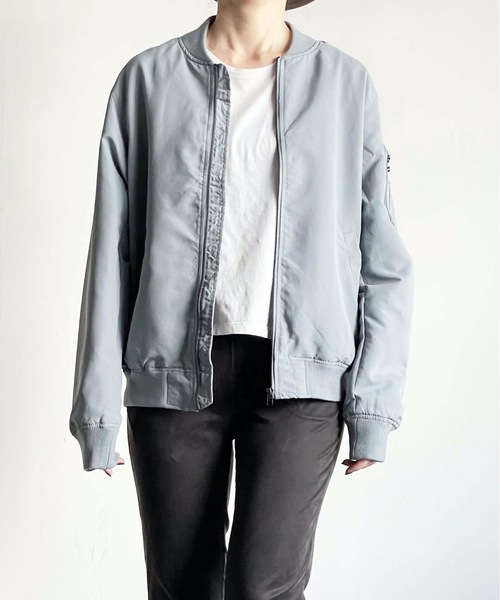 「COMMON WARE」 「HALHAM」ブルゾン M カーキ レディース_画像9