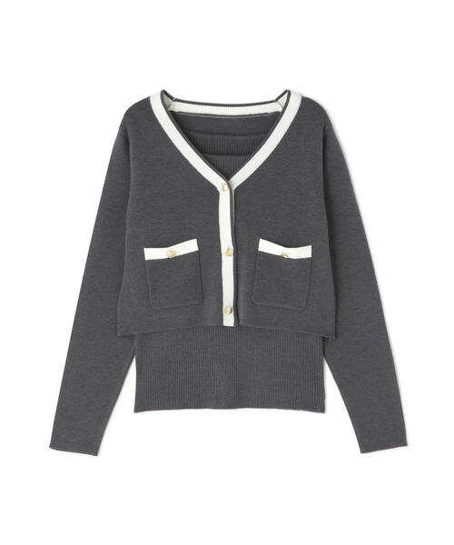 「NATURAL BEAUTY BASIC」 ニットアンサンブル FREE ホワイト レディース NATURAL BEAUTY BASIC 「NATURAL BASIC」 ニットアンサンブル