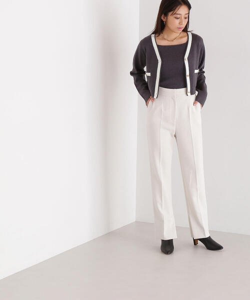 「NATURAL BEAUTY BASIC」 ニットアンサンブル FREE ホワイト レディース NATURAL BEAUTY BASIC 「NATURAL BASIC」 ニットアンサンブル