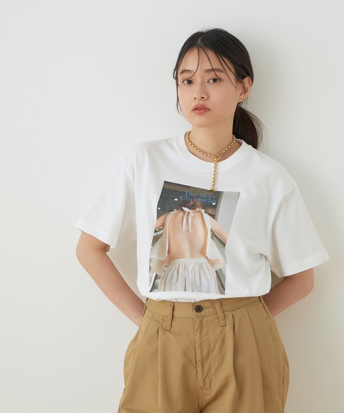 「ADAM ET ROPE'」 半袖Tシャツ FREE ホワイト系その他3 レディース
