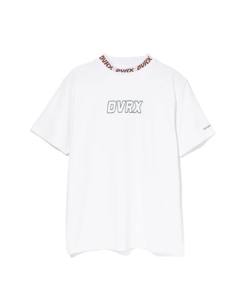 DEVEREUX GOLF tシャツ Classic Logo Rib モックネッククロコTシャツ