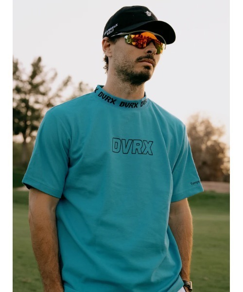 DEVEREUXGOLF CLASSIC LOGO RIB モックネッククロコT DEVEREUX GOLF tシャツ Classic Logo Rib モックネッククロコTシャツ