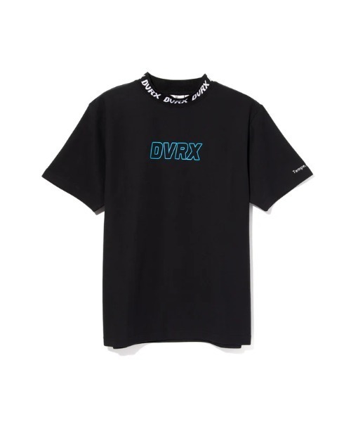 DEVEREUX GOLF tシャツ Classic Logo Rib モックネッククロコTシャツ