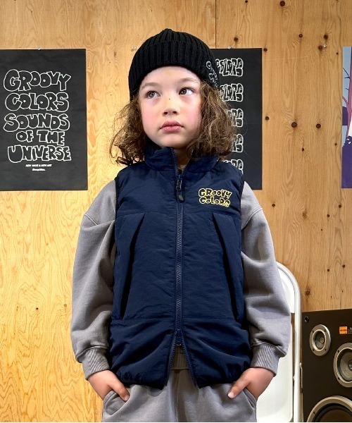 GROOVY COLORS（グルービーカラーズ） ダウンベスト アウター Nylon