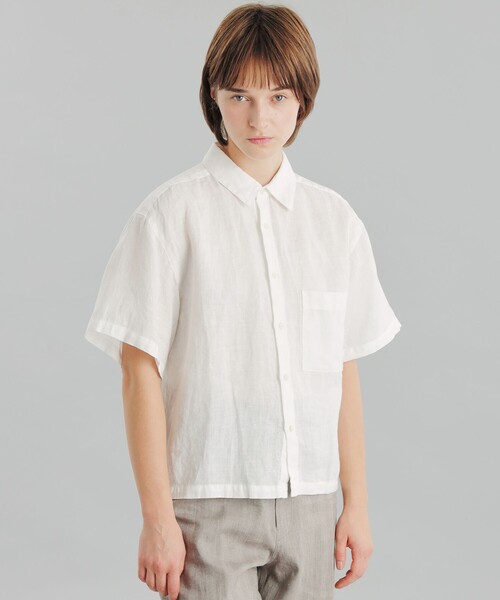 「MACKINTOSH PHILOSOPHY」 半袖シャツ 2 オフホワイト レディース