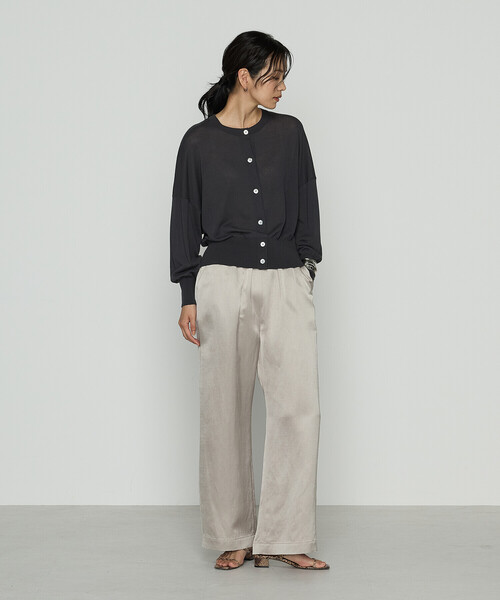 コムサ（COMME CA）/モダールコットン14G天竺 ニットカーディガン COMME CA（コムサ） カーディガン モダールコットン14G天竺 ニット