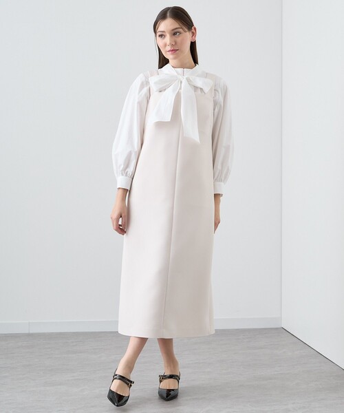 値下！未使用2023AW ANAYI アナイ　サロペット スカート　ピンク　36 値下！未使用2023AW ANAYI アナイ サロペット スカート ピンク