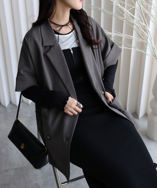 YENNA ジャケット テーラードジャケット 「バックスリットショート