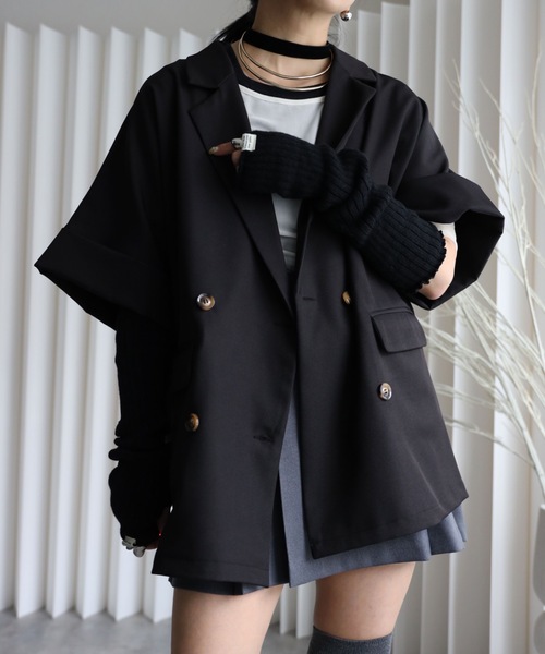 YENNA ジャケット テーラードジャケット 「バックスリットショート 