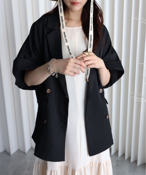 YENNA ジャケット テーラードジャケット 「バックスリットショート