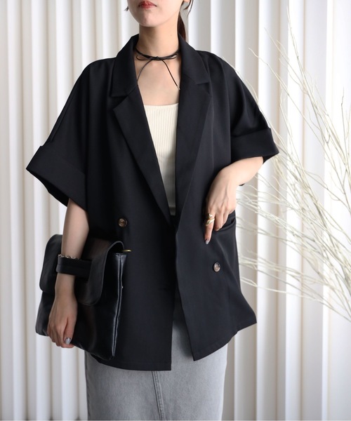 YENNA ジャケット テーラードジャケット 「バックスリットショート 