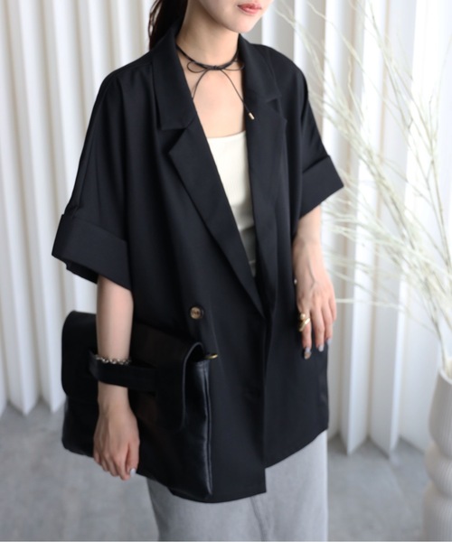 YENNA ジャケット テーラードジャケット 「バックスリットショート