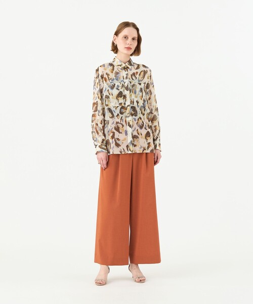 Ballseyのシャツ Ballsey（ボールジィ） ブラウス シャツ ハイカウントサテン スタンド