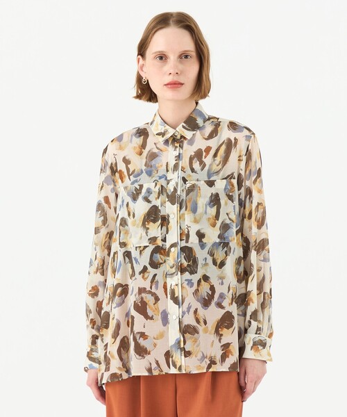 Ballsey（ボールジィ） ブラウス シャツ ドロップシェルプリント