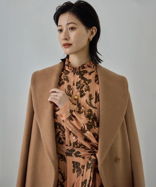 ROPE'（ロペ） ステンカラーコート コート プレミアムカシミヤ