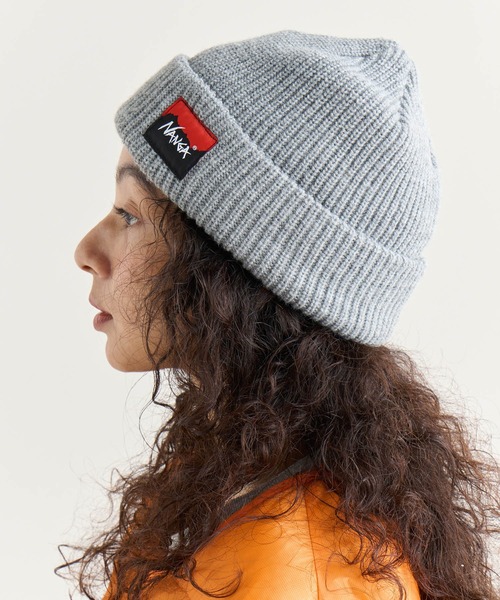 NANGA ニット帽 ニットキャップ BOX LOGO BULKY BEANIE/ボックスロゴ