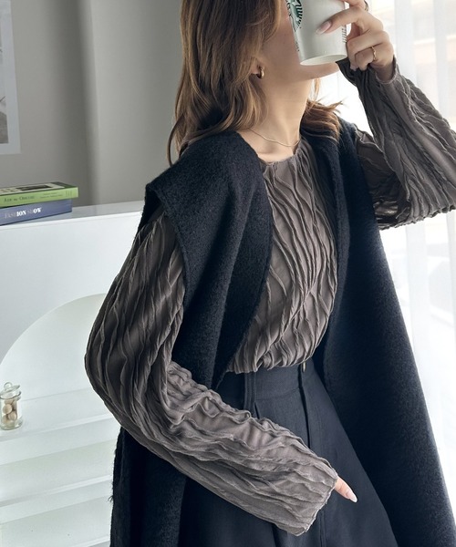 「classicalelf」 長袖カットソー LARGE アイボリー レディース