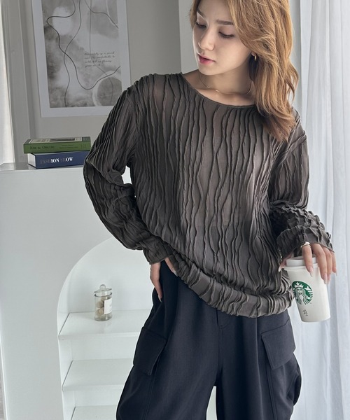 「classicalelf」 長袖カットソー LARGE アイボリー レディース
