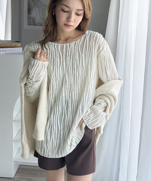 「classicalelf」 長袖カットソー LARGE アイボリー レディース