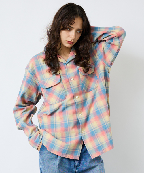 ペンドルトン オープンカラー チェック シャツ コート PENDLETON(ペンドルトン) open collar tartan check shirt