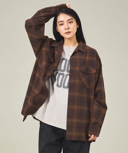 ペンドルトン　ボードシャツ　ブラック　オープンカラー　M 楽天市場】PENDLETON ペンドルトンボードシャツ 長袖 オープン