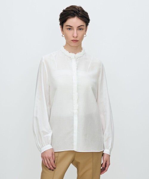 【新品・未使用】TOMORROWLAND Collection シルクブラウス TOMORROWLAND collection｜シルクサテンボウタイブラウス