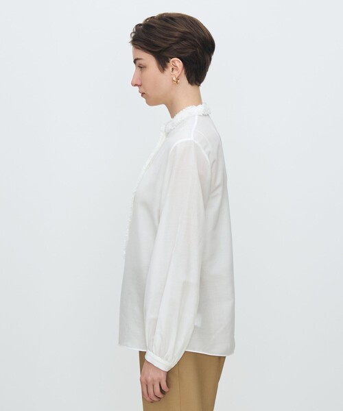 タグ付き【TOMORROWLAND collection】コットンシルクブラウス TOMORROWLAND collection ブラウス シャツ コットンシルク