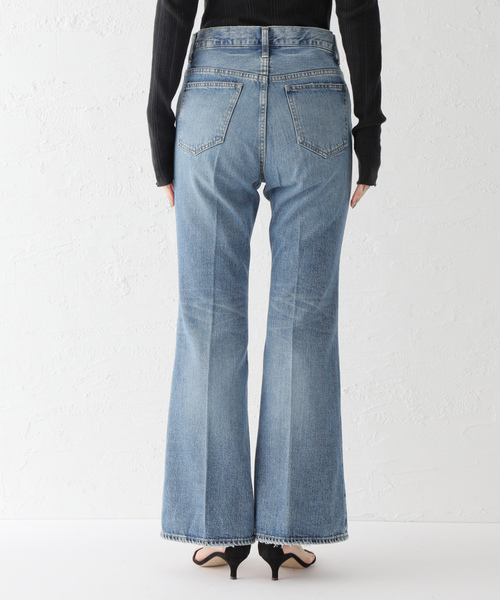 「Plage」 加工ブーツカットデニムパンツ 36 ブルー レディース