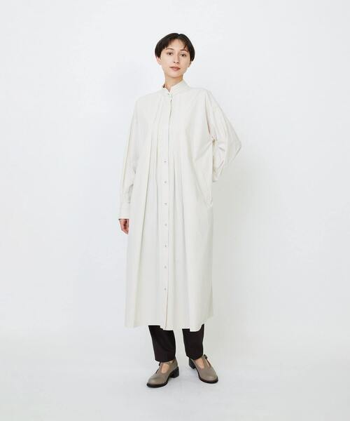 LOISIR シャツワンピース コットンポプリンシャツワンピース
