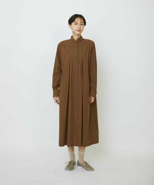 LOISIR シャツワンピース コットンポプリンシャツワンピース