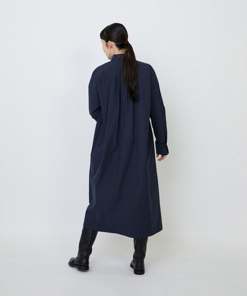 LOISIR シャツワンピース コットンポプリンシャツワンピース