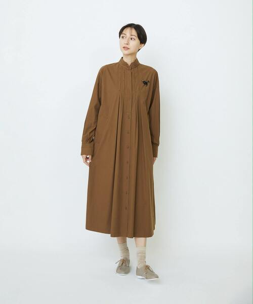 LOISIR シャツワンピース コットンポプリンシャツワンピース