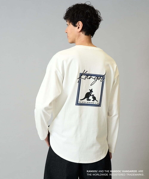 a.v.v（アー・ヴェ・ヴェ） tシャツ KANGOLスクエアプリントロング