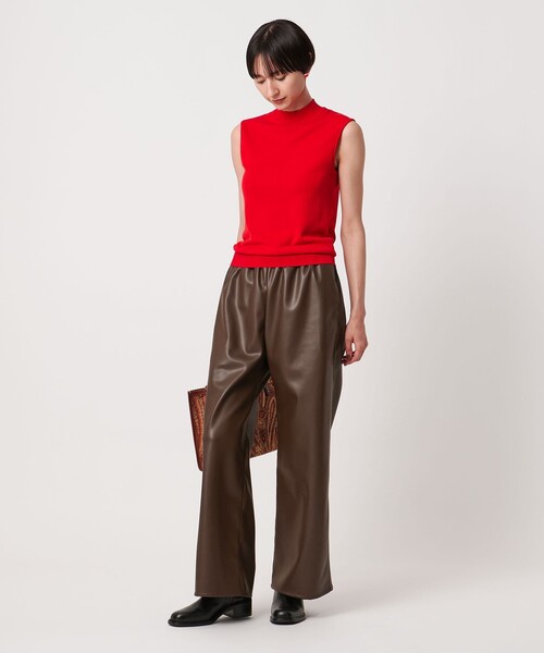 CINOH（チノ） パンツ 「別注」「CINOH」レザーライク パンツ