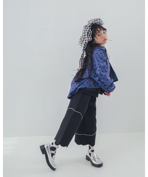 コート アウター フロッキードットストームフラップジャケット キッズ 子供服 女の子 | unica | 16