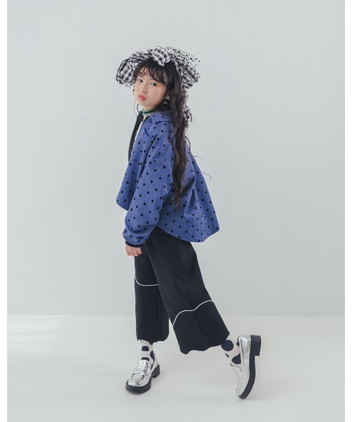 コート アウター フロッキードットストームフラップジャケット キッズ 子供服 女の子 | unica | 17