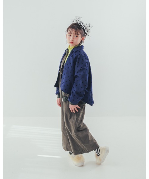コート アウター フロッキードットストームフラップジャケット キッズ 子供服 女の子 | unica | 19