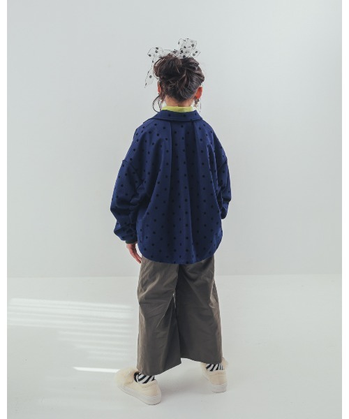 コート アウター フロッキードットストームフラップジャケット キッズ 子供服 女の子 | unica | 21