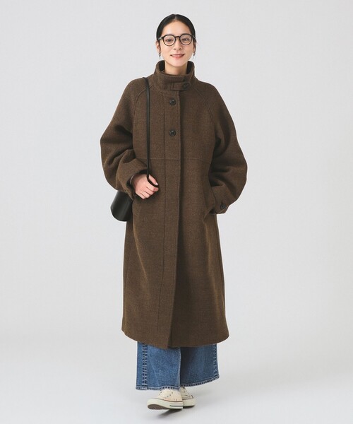 Ray BEAMS（レイ ビームス） コート アウター スタンドカラー シングル