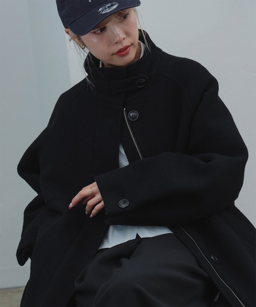 Ray BEAMS（レイ ビームス） コート アウター スタンドカラー シングル