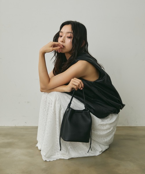 Lunea ハンドバッグ 2wayサイドフリンジミニバッグ/ポーチ＆ショルダー