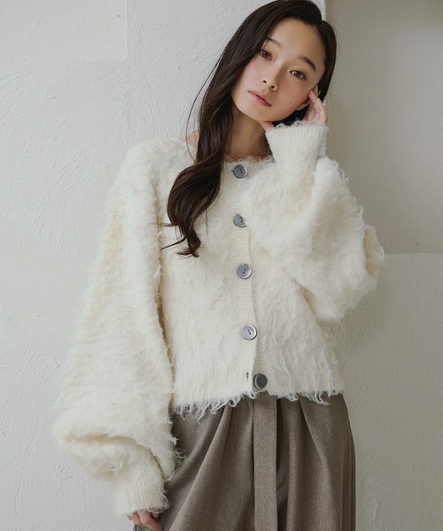 クレージュ　新品♪【期間限定】SALE 可愛いカーディガン　9号　白 apres jour（アプレジュール） カーディガン 「apres jour clair