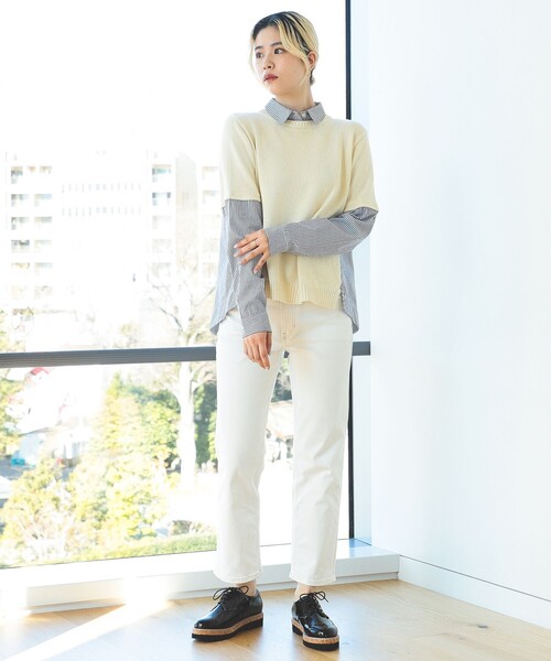 「BEAMS HEART」 長袖ブラウス FREE ミント レディース_画像5