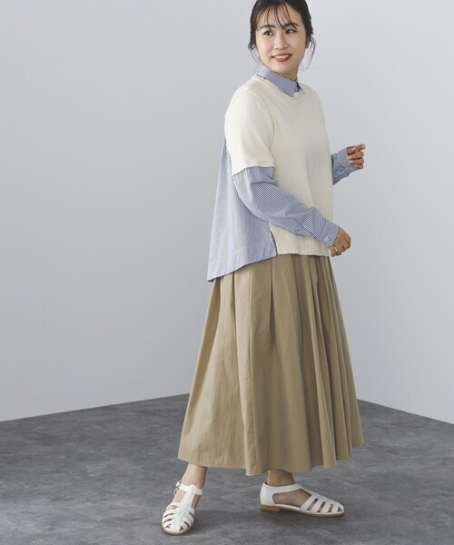 「BEAMS HEART」 長袖ブラウス FREE ミント レディース_画像6