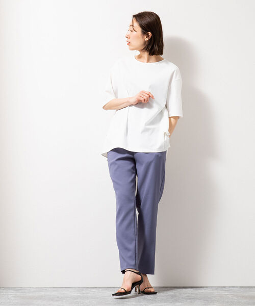 「NOLLEY'S」 半袖カットソー 38 ネイビー レディース_画像2