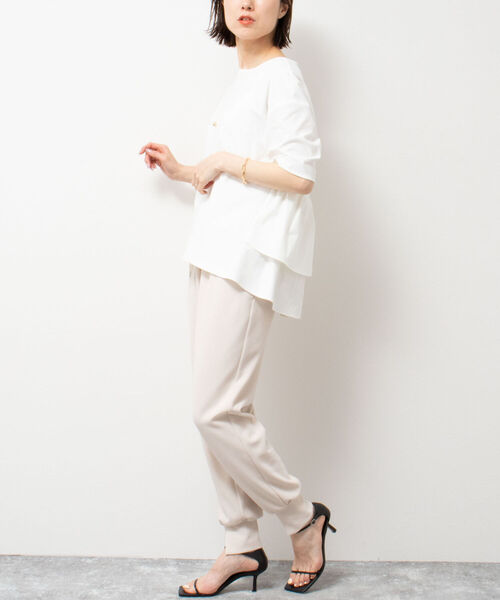 「NOLLEY'S」 半袖カットソー 38 ネイビー レディース_画像7