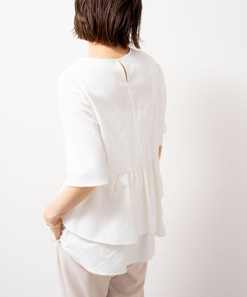 「NOLLEY'S」 半袖カットソー 38 ネイビー レディース_画像8