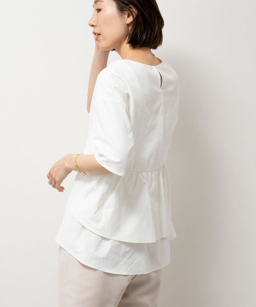 「NOLLEY'S」 半袖カットソー 38 ネイビー レディース_画像9