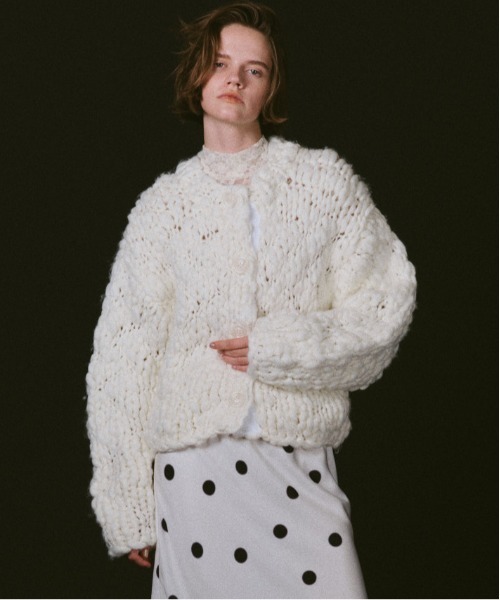 MAISON SPECIAL（メゾンスペシャル） カーディガン Hand Slub Knit